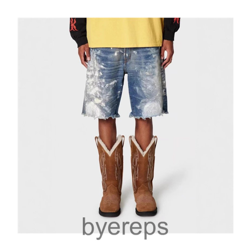 Gallery dept paint splatter jorts — photo 2 of 4