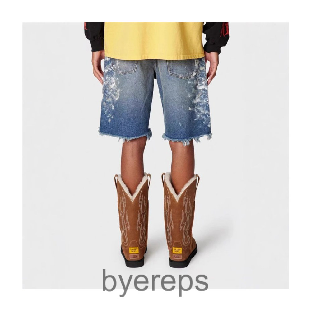 Gallery dept paint splatter jorts — photo 3 of 4