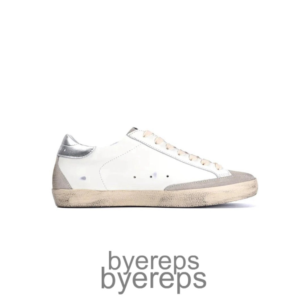Ggdb Super Star Sneakers White/Ice Gray/Gold Glitter