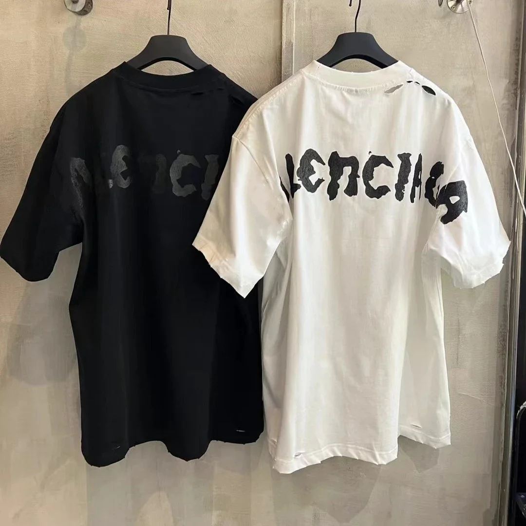 Graffiti Logo Distressed T-Shirt