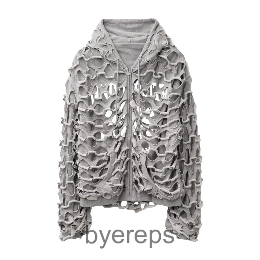 Grailz Project FW24 reversible hole hoodie