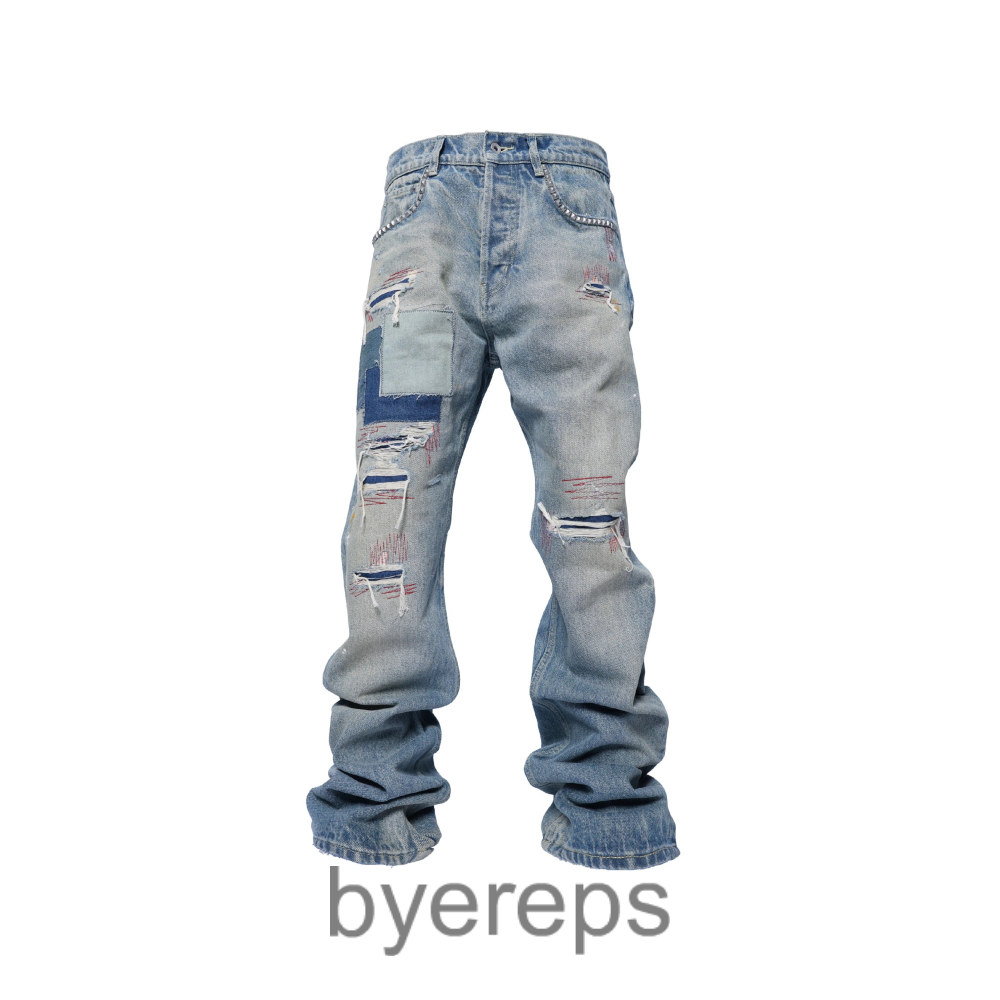 Groupmarek Ice Blue Messy Needle denim