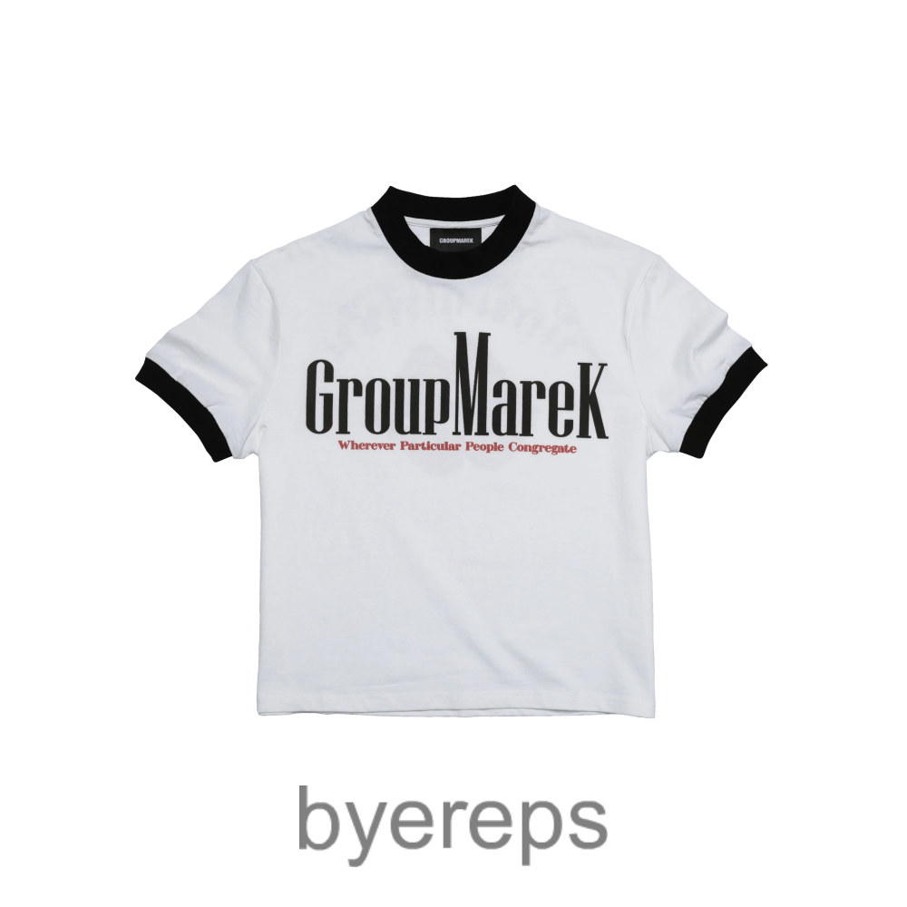 Groupmarek Marekboro White Patchwork tee