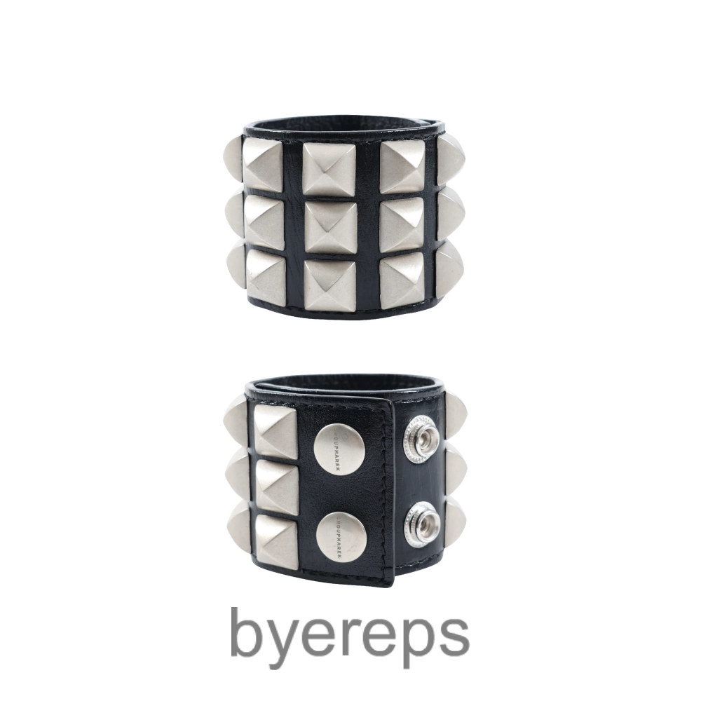 Groupmarek Punk Rivet Adjustable Bracelet