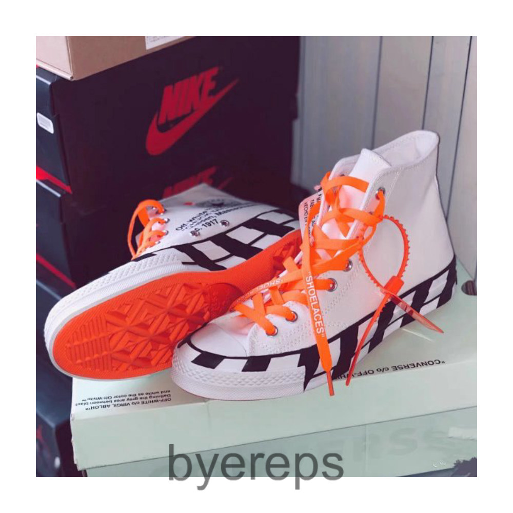 GS（偏大一码）Chuck 70 x Off White ow 1970s 联名 男女高帮帆布鞋163862C