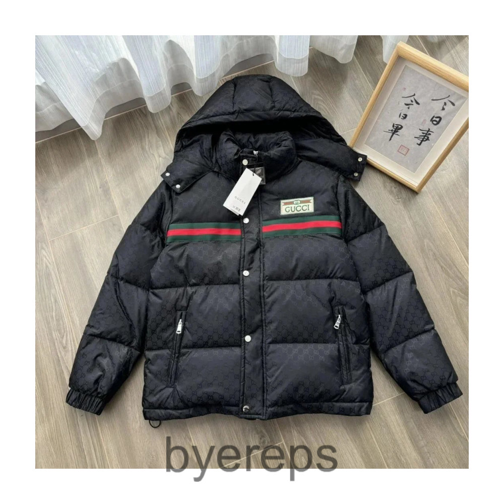 Gucci Label Patch Down Jacket