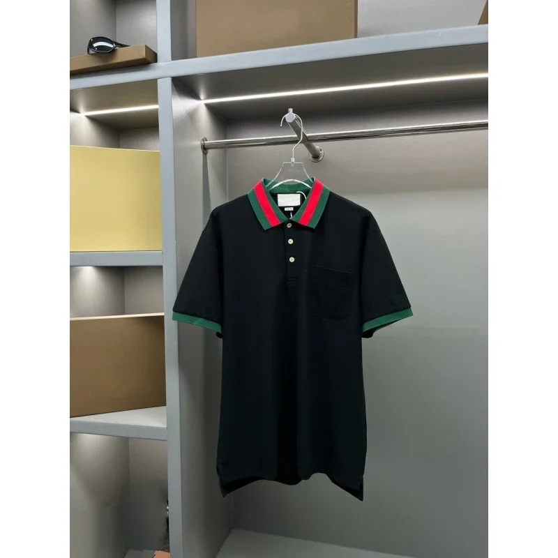 Gucci Web Stripe Trim Polo Shirt