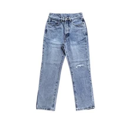 Gun Graphic Straight Leg Jeans
