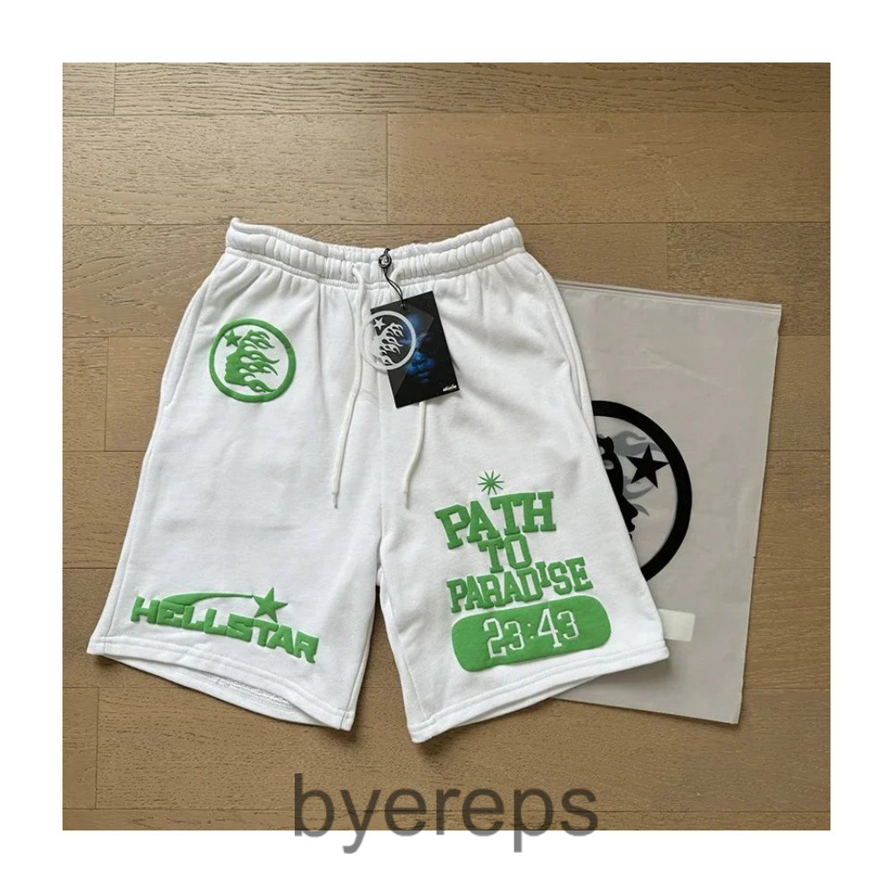 Hellstar Flame Shorts White Cotton [1:1]
