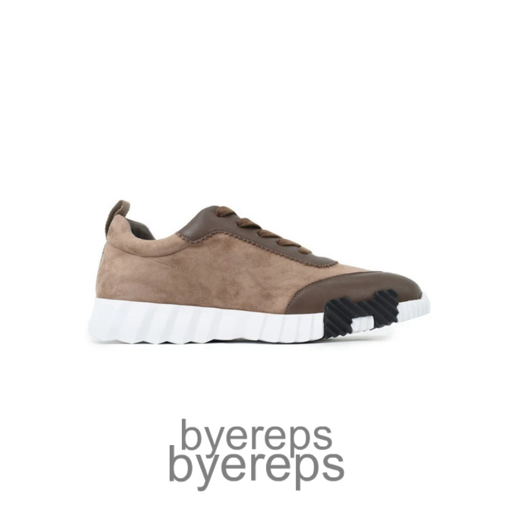 Herms Bouncing Suede Sneaker Brown