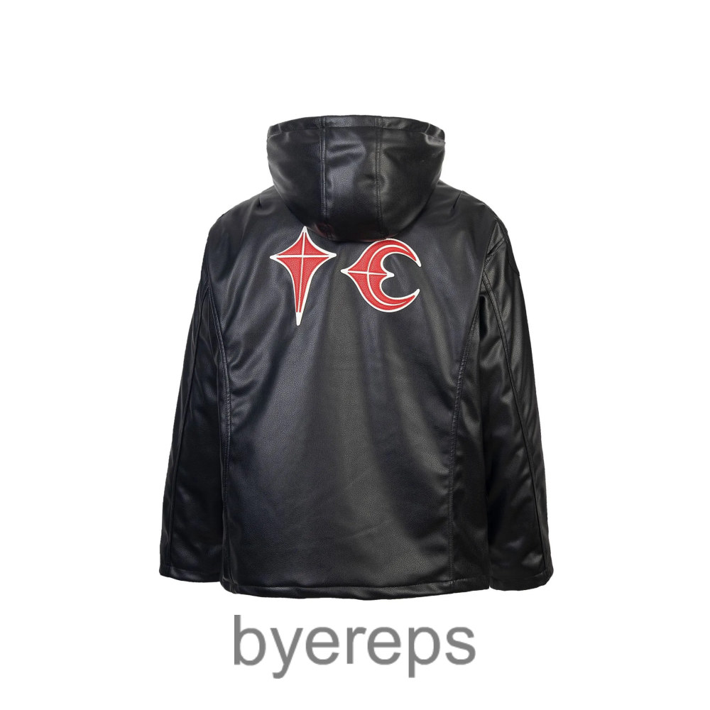 Unbranded hooded leather jacket — photo 2 of 4