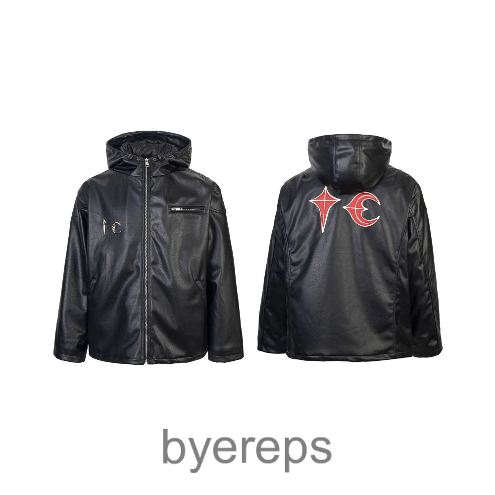 Unbranded hooded leather jacket — photo 4 of 4