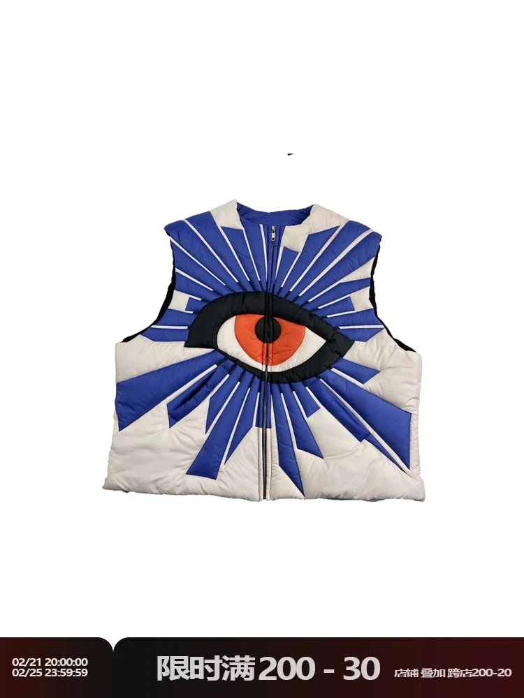 House of Errors Eye Graphic Puffer Vest