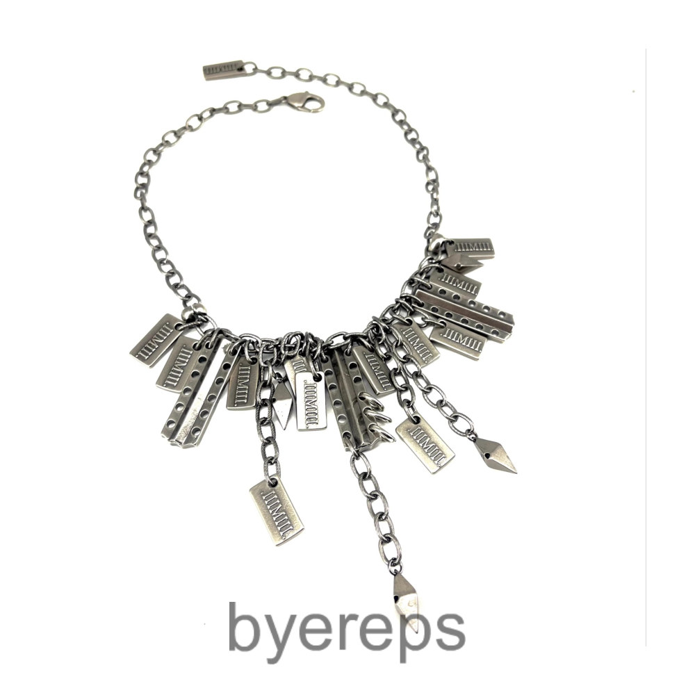 Iiimiii Dark Web I Series Dark Pendant Chain Choker