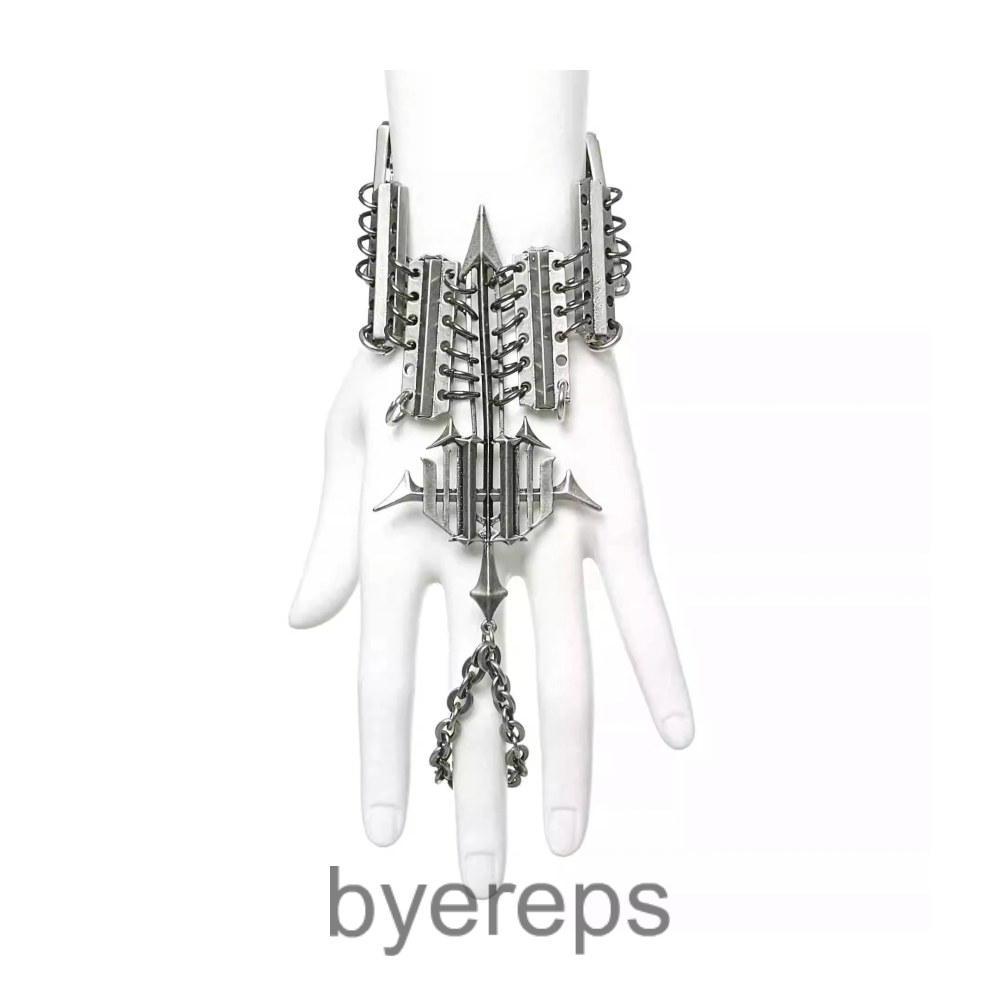 Iiimiii Remnant I Series Dark Metal Cross Ring Bracelet