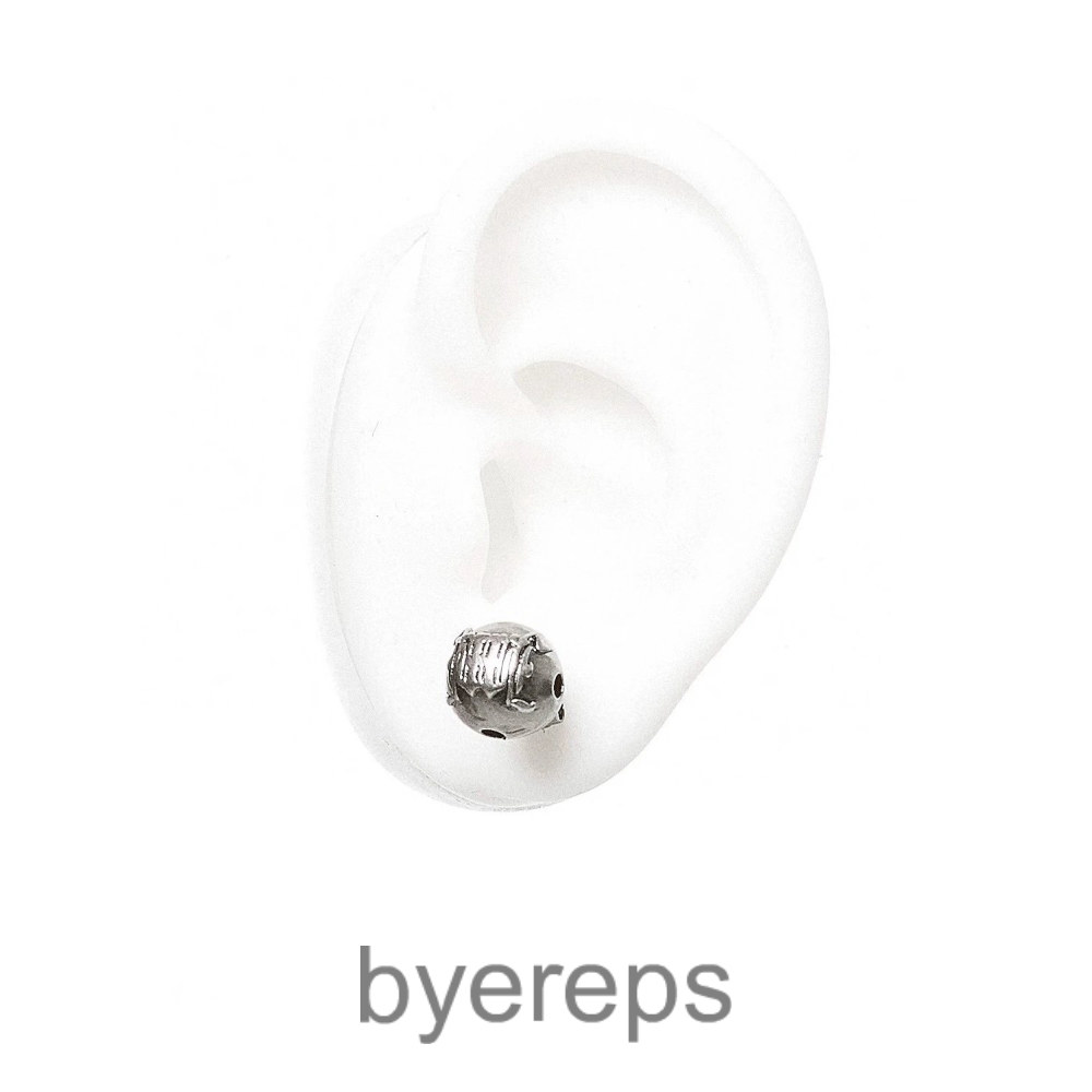 Iiimiii Residual Net I Series Dark Residual Piece Patchwork Ear Studs