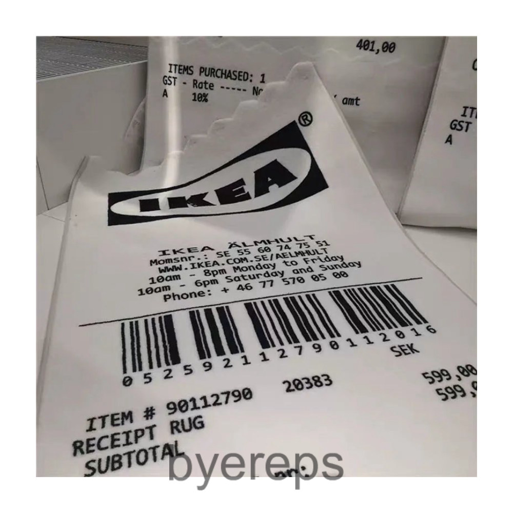 Unbranded Ikea Markerad "RECEIPT" Rug — photo 4 of 4