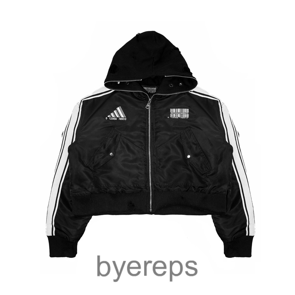 INFRINGEMENTS Parody RO zipper barcode jacket