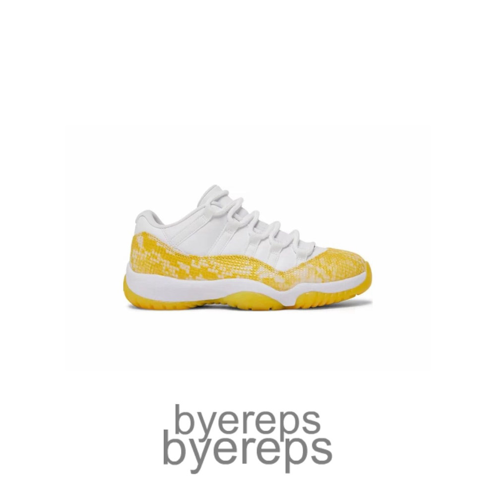 Jordan 11 Retro Low Yellow Snakeskin (Womens)