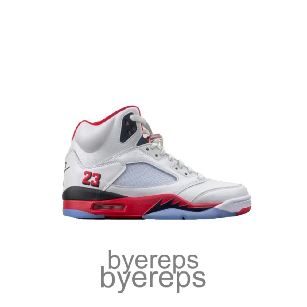 Jordan 5 Retro Fire Red Black Tongue 2025
