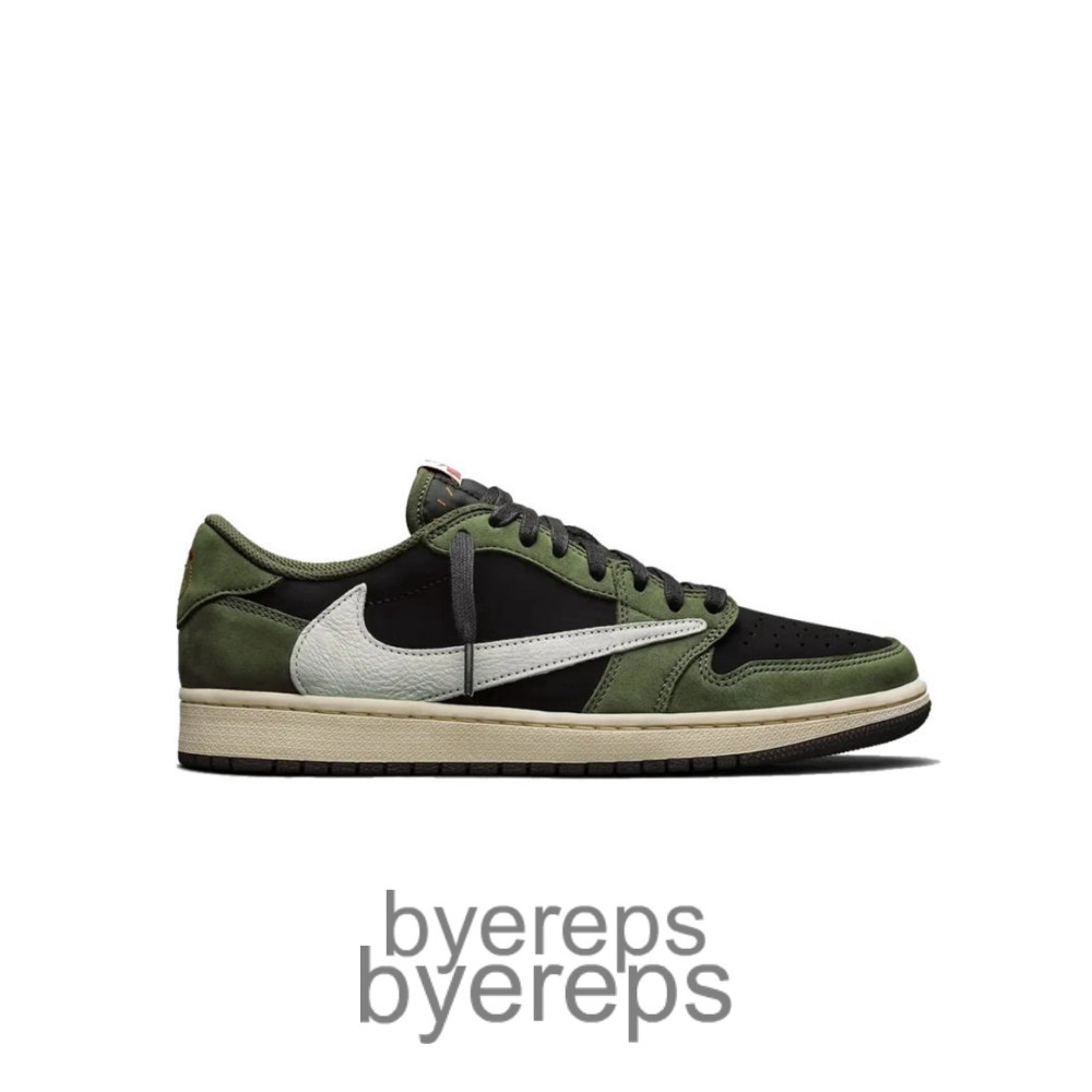 Jordan1 Low OG X Travis Scott Black Olive