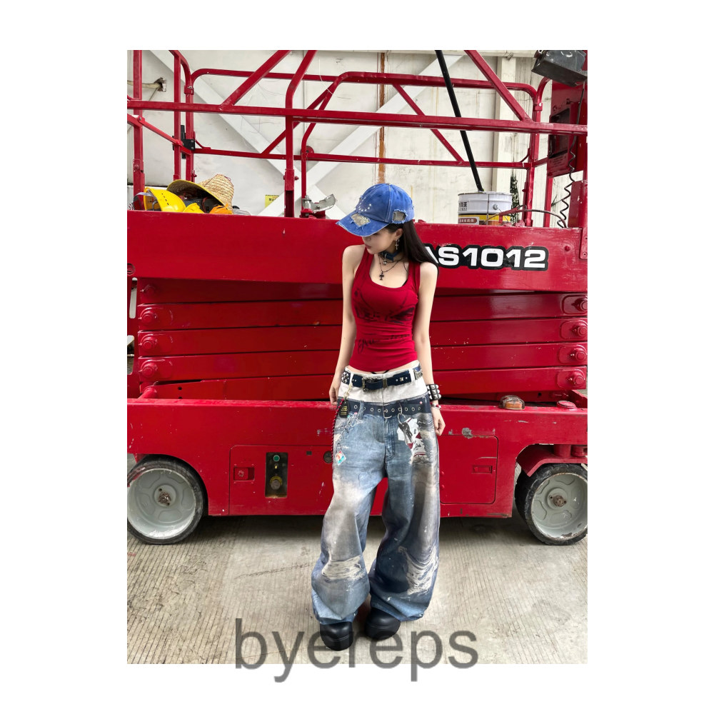 KLICKCLAK 3D TROMPE L OEIL JEANS DENIM