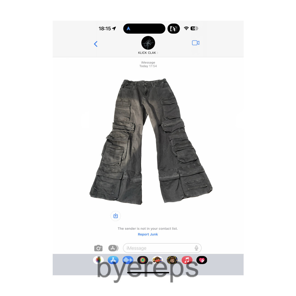 KLICKCLAK CARGO BAGGY PANTS