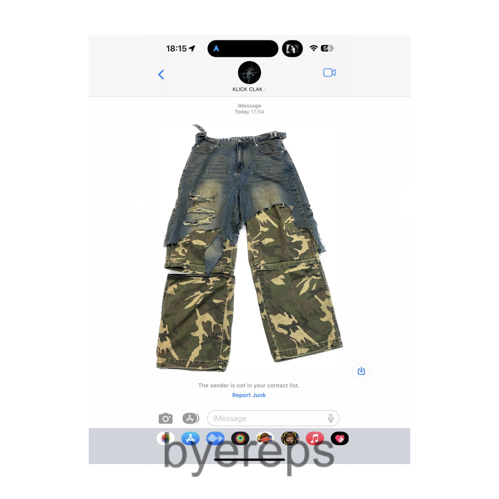KLICKCLAK CARGO DENIM SHORTS PANTS DETACHABLE