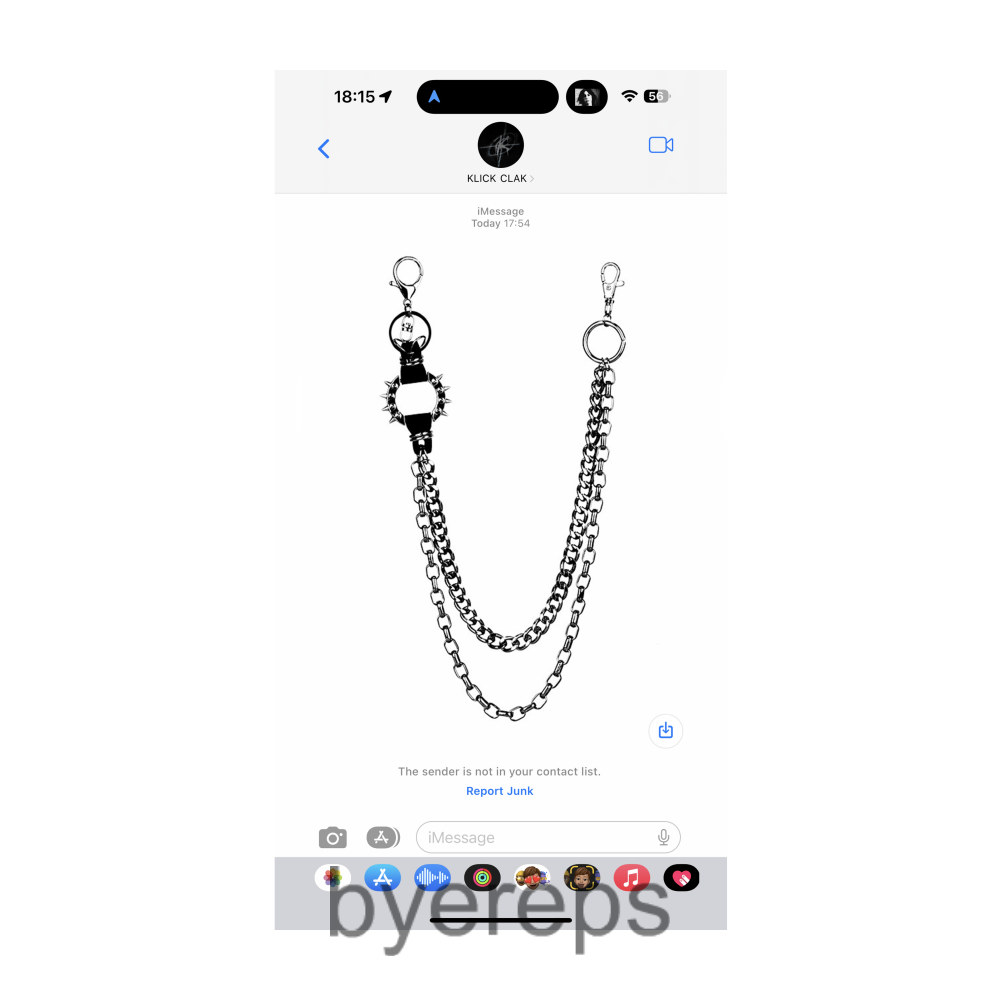 KLICKCLAK FW24 PANT CHAIN SPIKED