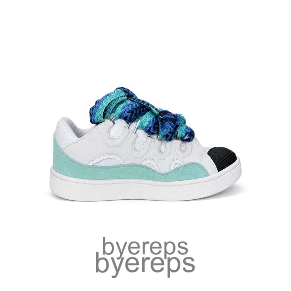 Lanvin Curb Sneaker White Blue