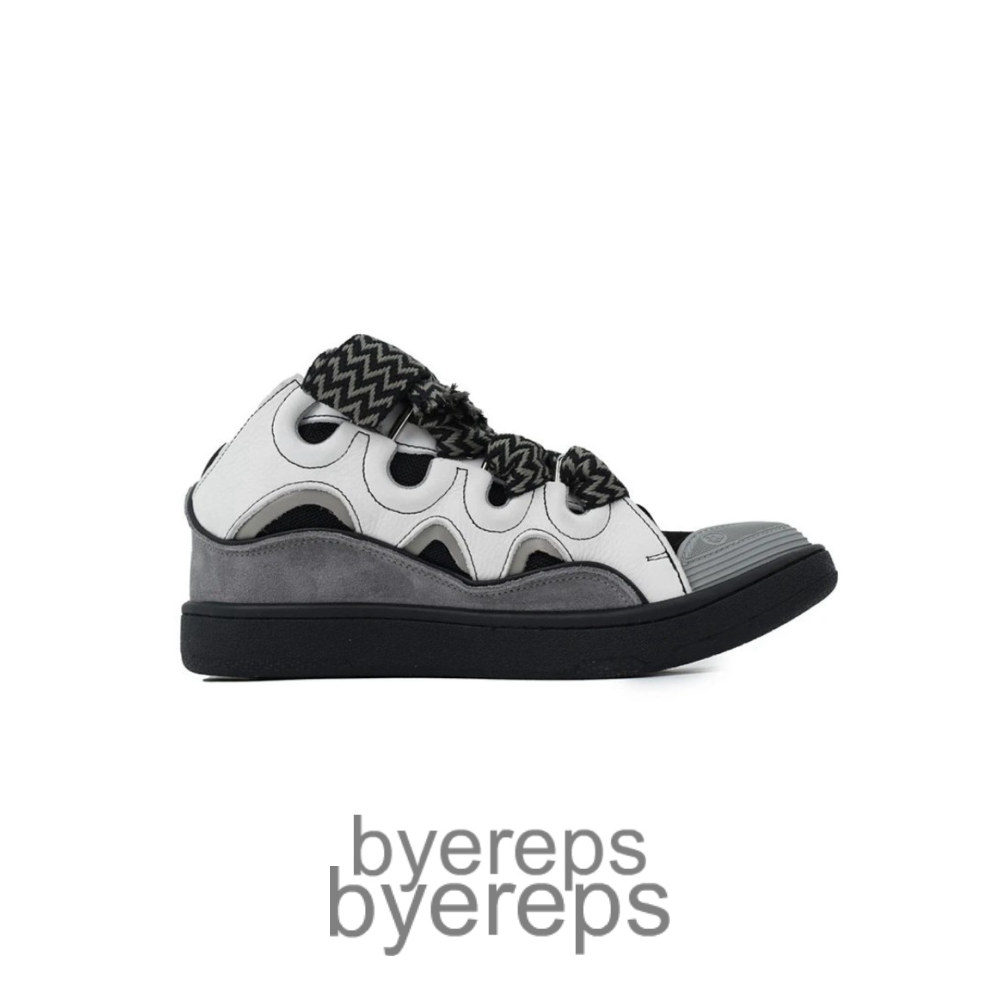 Lanvin Curb Sneakers Black White Gray