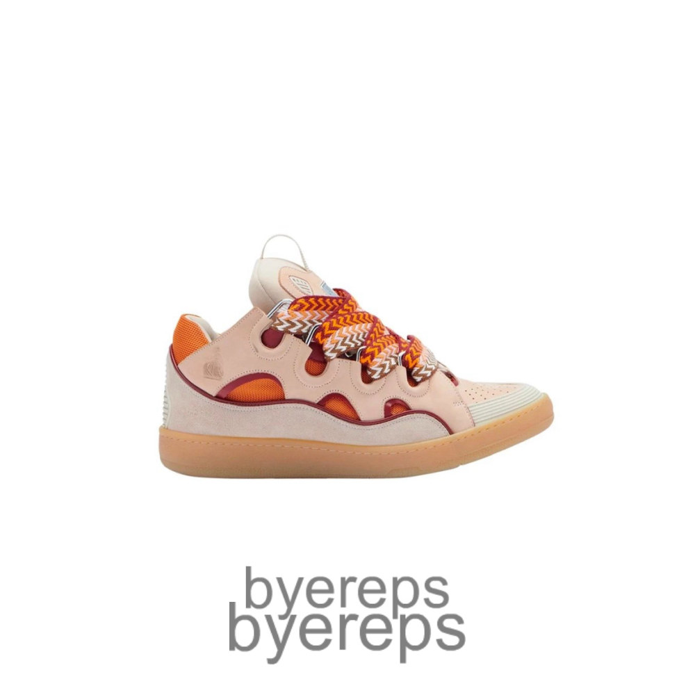 Lanvin Curb Sneakers Pale Pink Mango