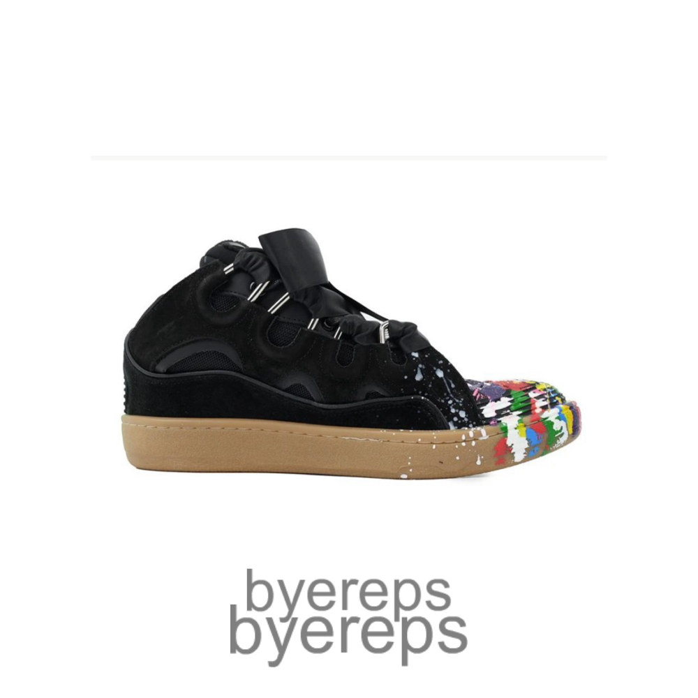Lanvin Gallery Dept Curb Sneakers Black