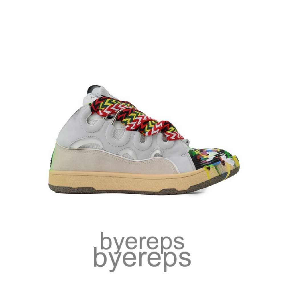 Lanvin Gallery Dept Curb Sneakers White