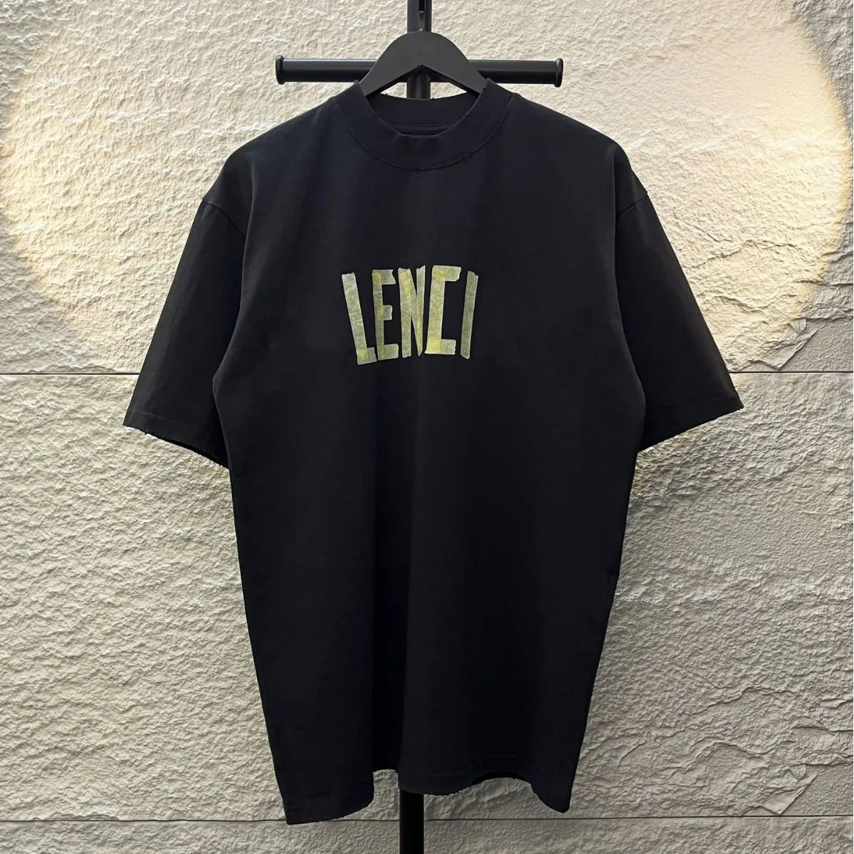LENCI Print Black T-Shirt