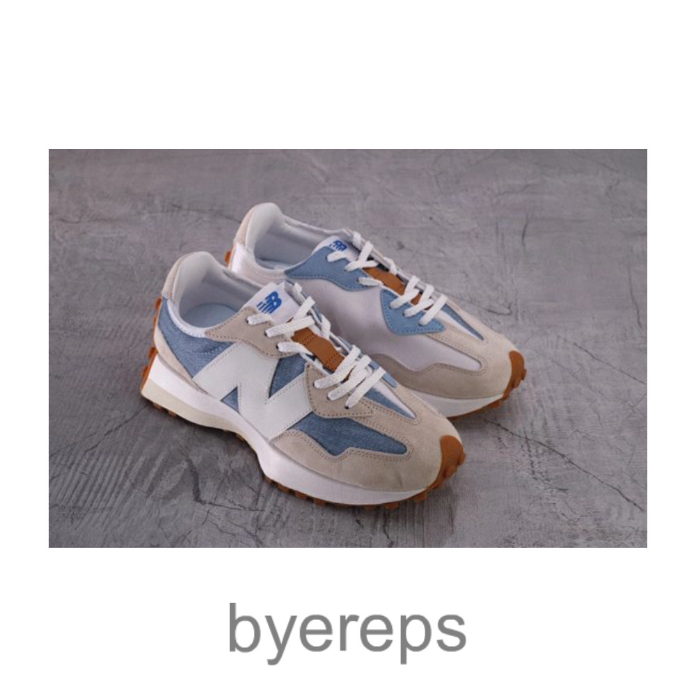 Levis NB327 series Levi's joint gray blue denim running shoes