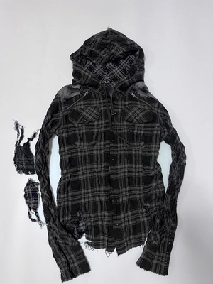 LGB Distressed Plaid Longsleeve