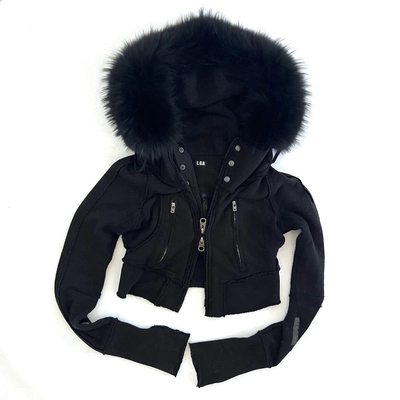 LGB Fur Hoodie (Black)