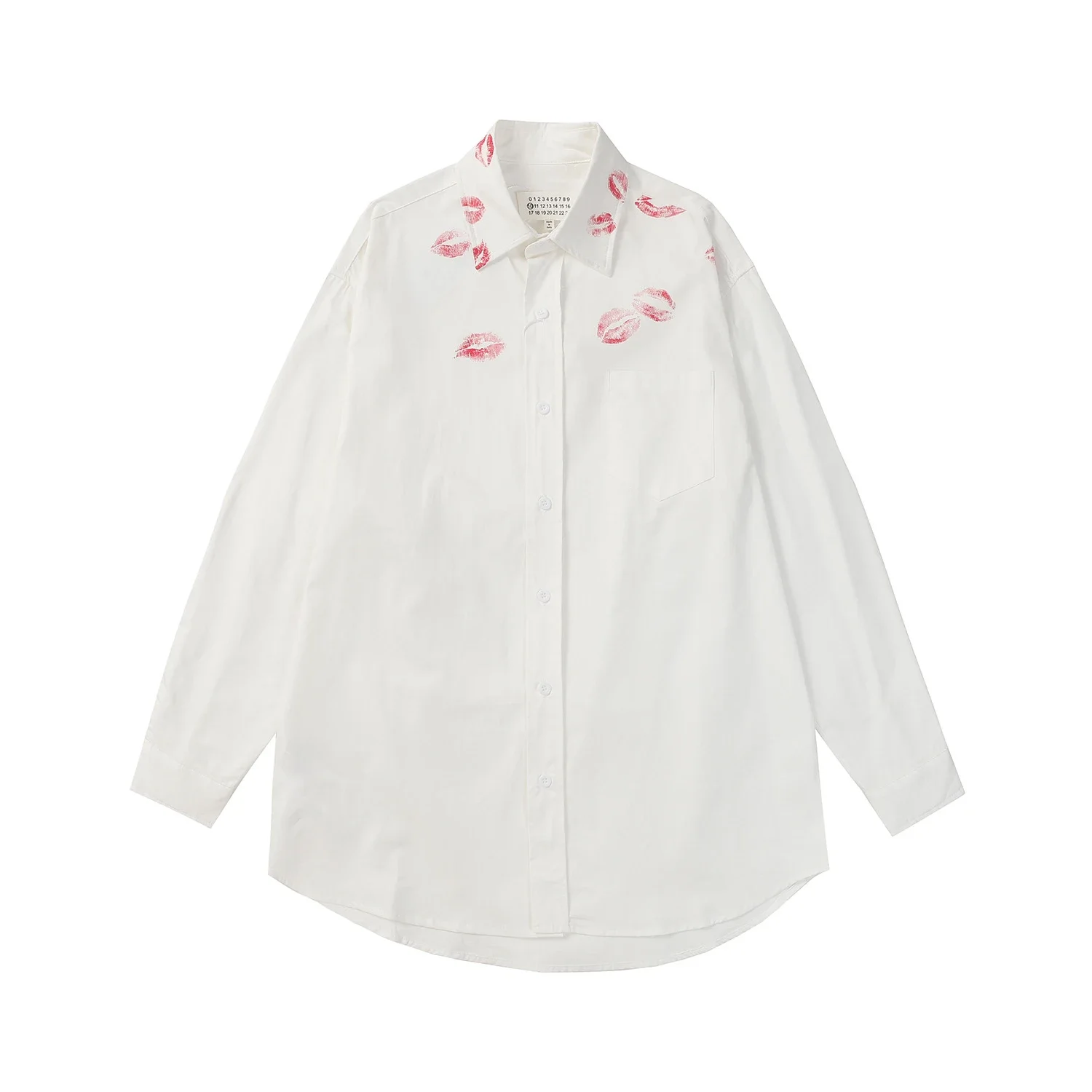 Lipstick Kiss Print Shirt
