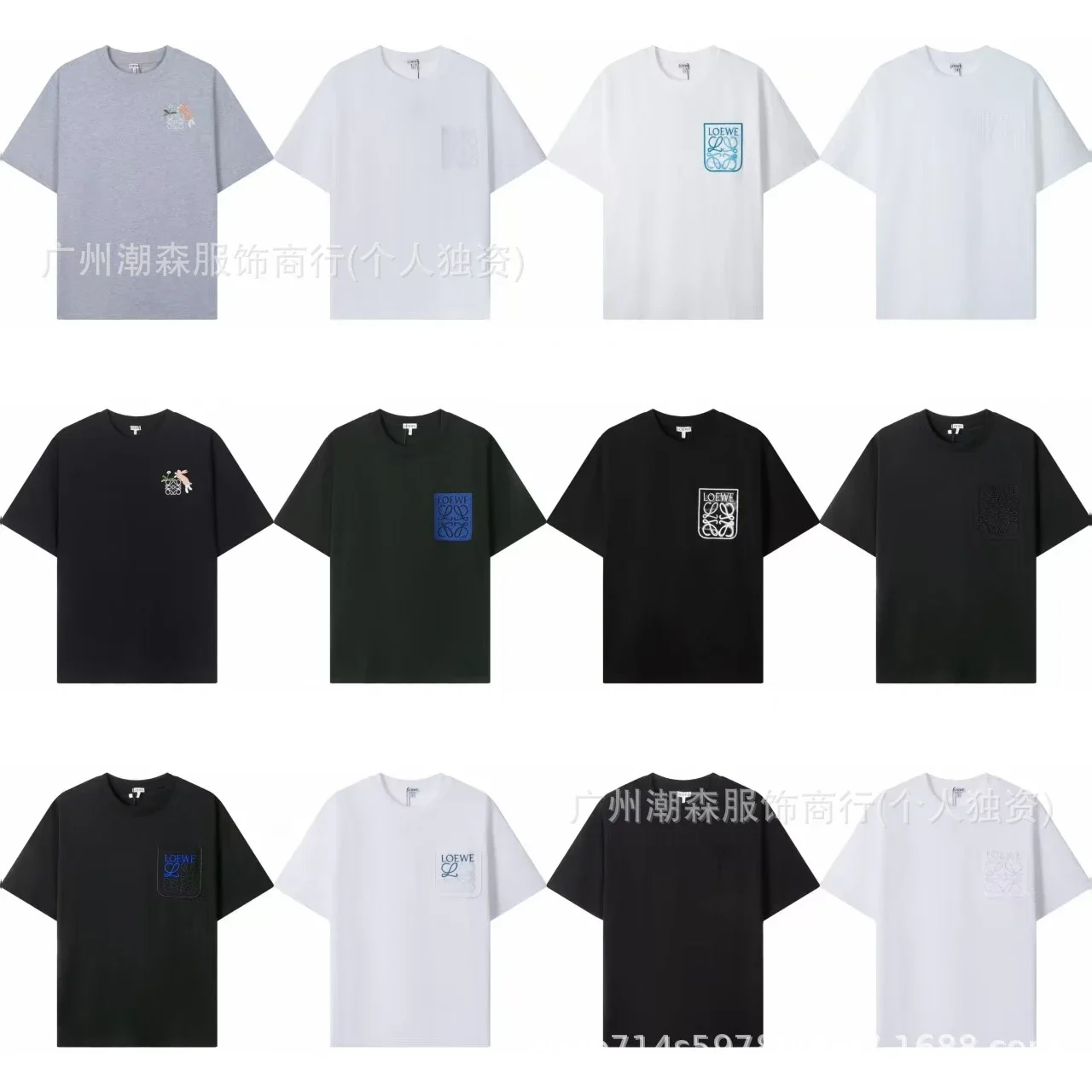 LOEWE Multi-Design Logo T-Shirts