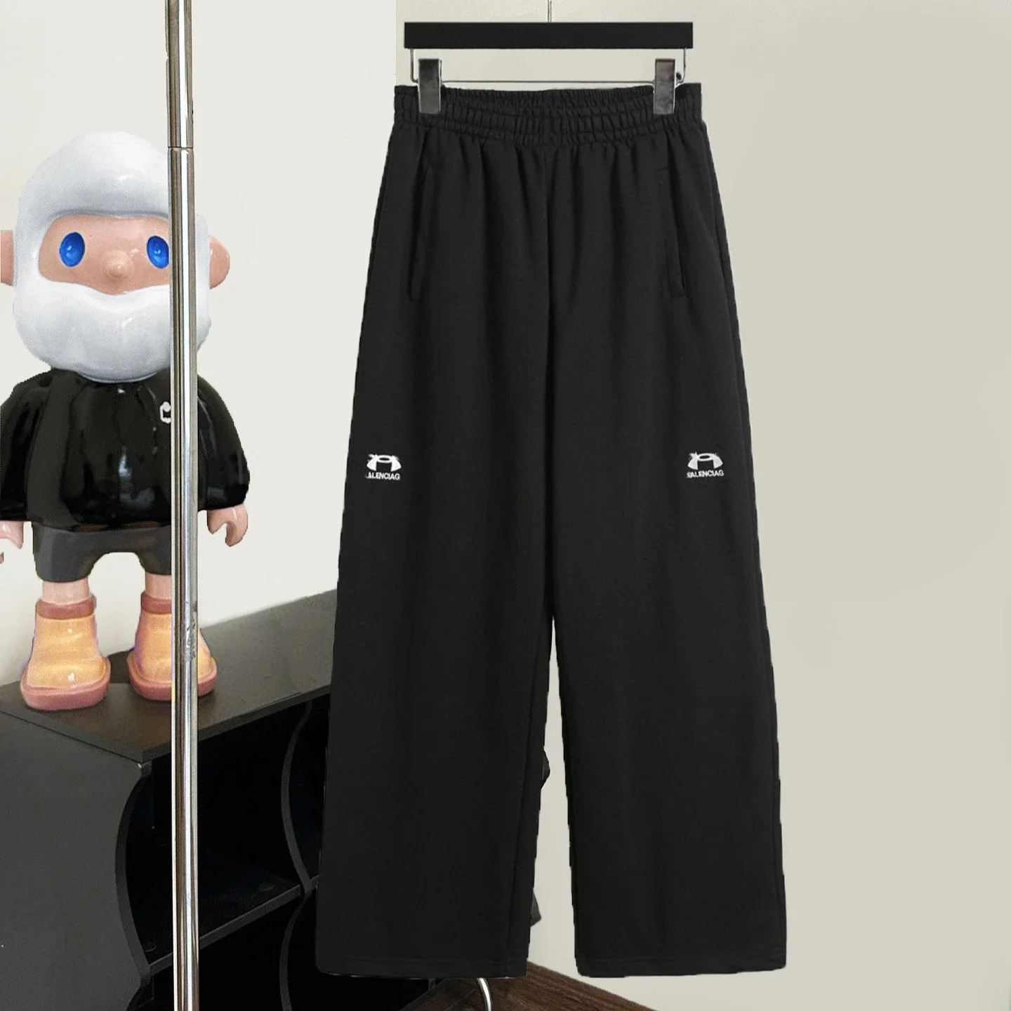 Logo Print Wide-Leg Sweatpants