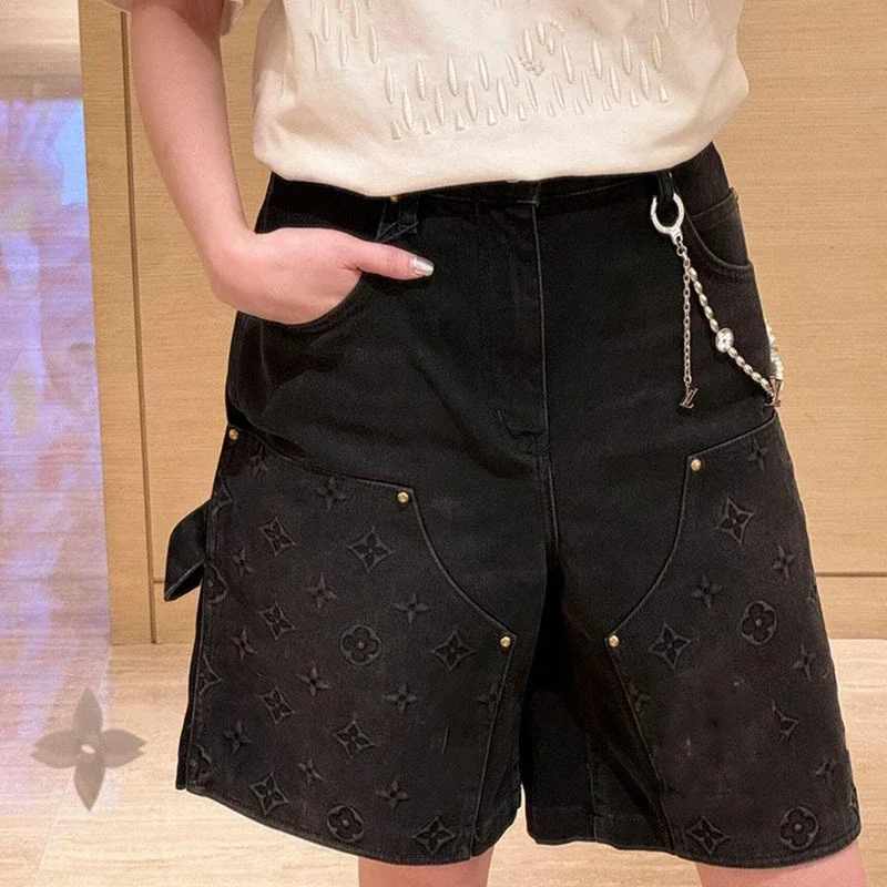 Louis Vuitton Monogram Denim Shorts