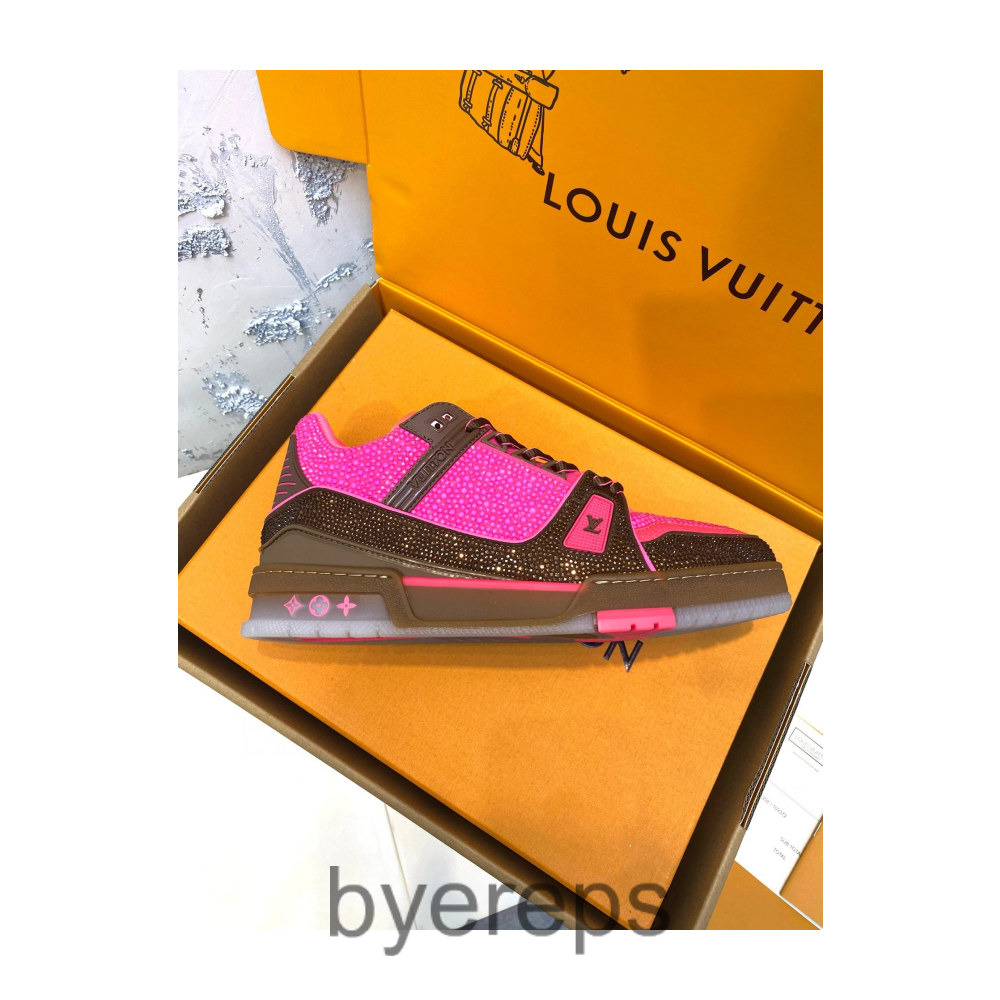 Unbranded Louis Vuitton Trainer Signature Light Blue White — photo 3 of 4