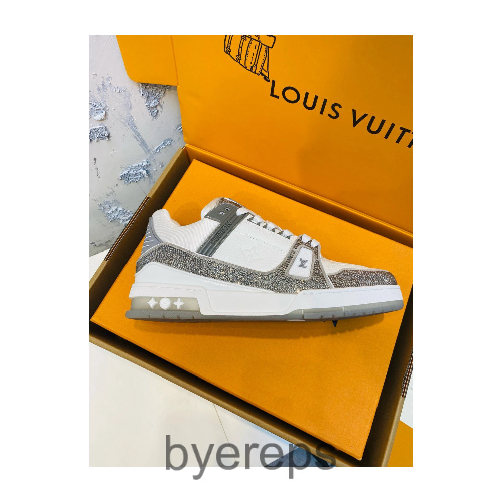 Unbranded Louis Vuitton Trainer Signature Light Blue White — photo 4 of 4