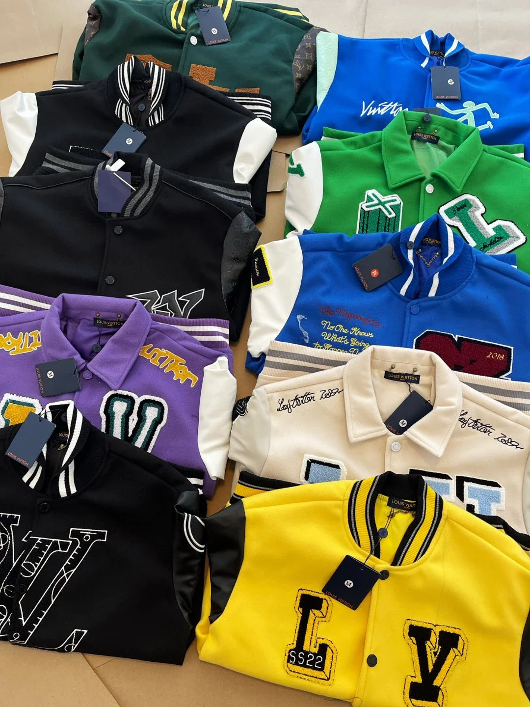 LV Style Varsity Jacket Collection