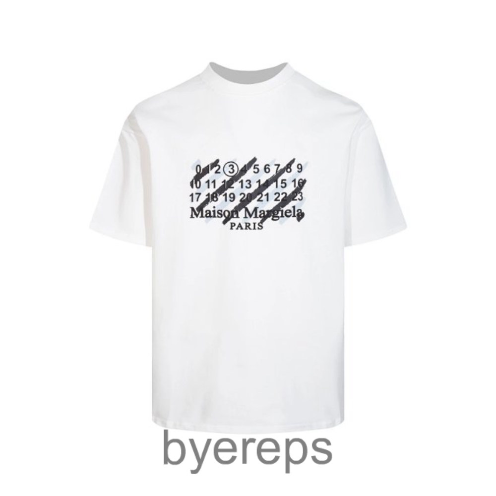 Ma1son Marg1ela mm6 brush graffiti foam T-shirt