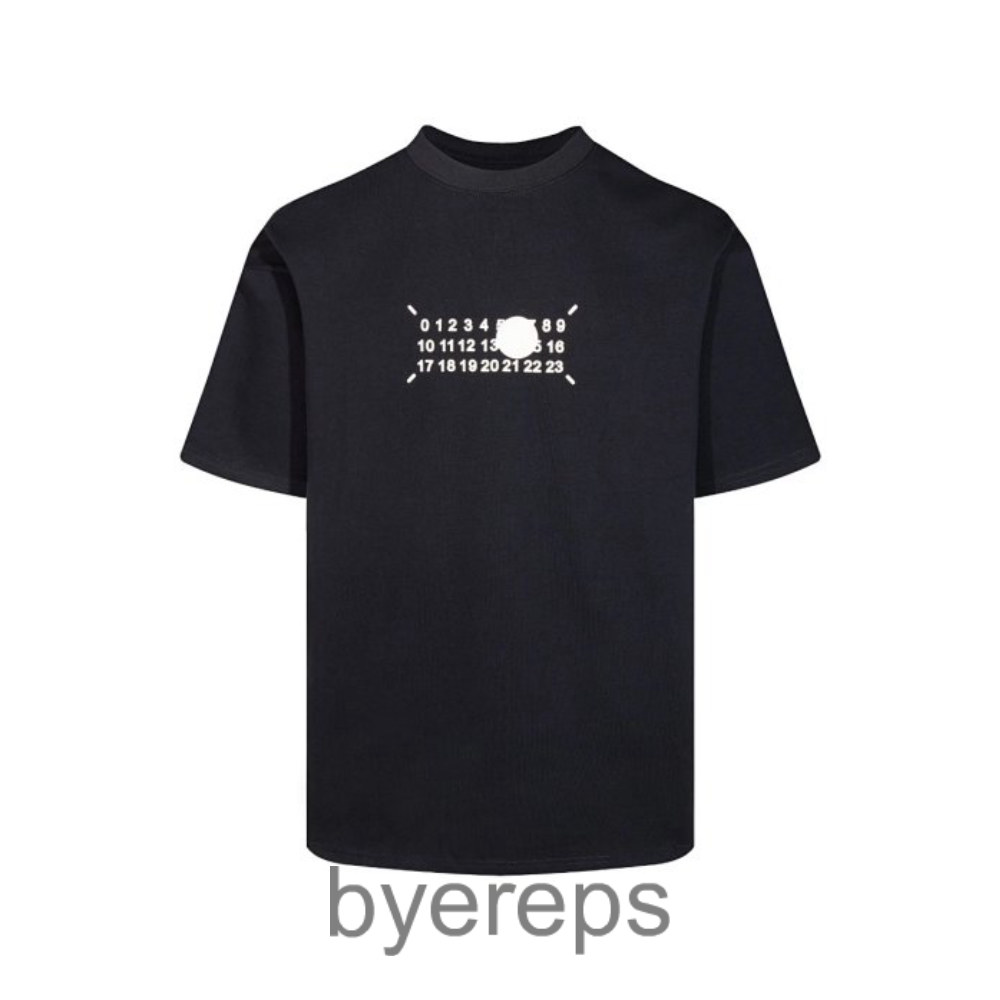 Ma1son Marg1ela mm6 three-dimensional hot stamping offset T-shirt