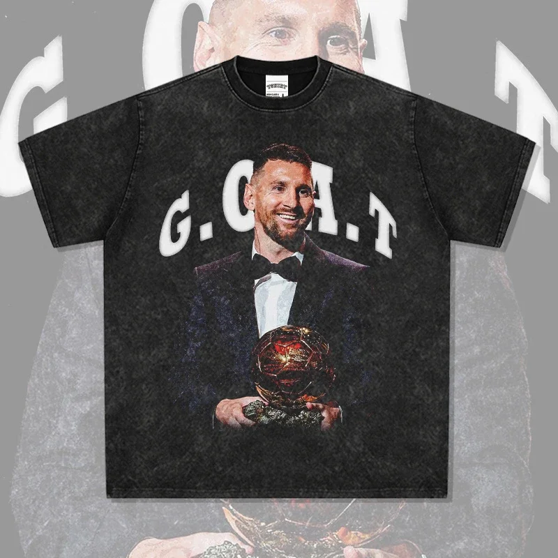 Messi "G.O.A.T." Ballon d'Or T-Shirt