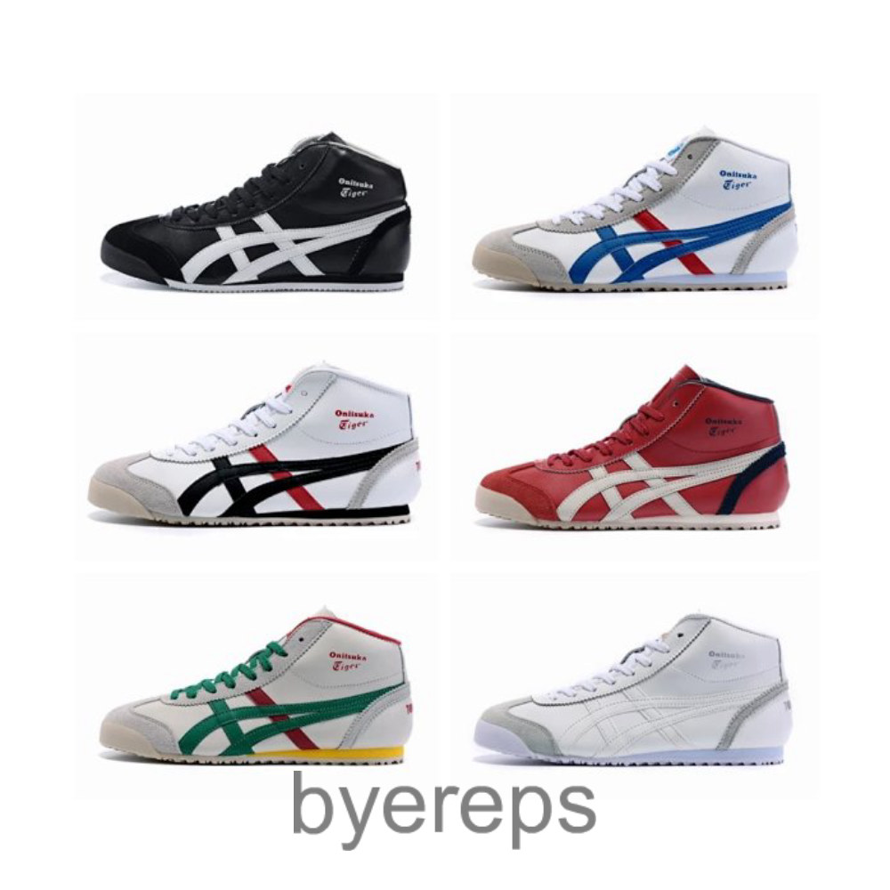 Mexico Mid Osamu Tiger High-top Casual Shoes for Men and Women White Shoes