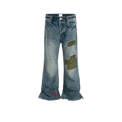 MIJKO Dirty Patch Jeans